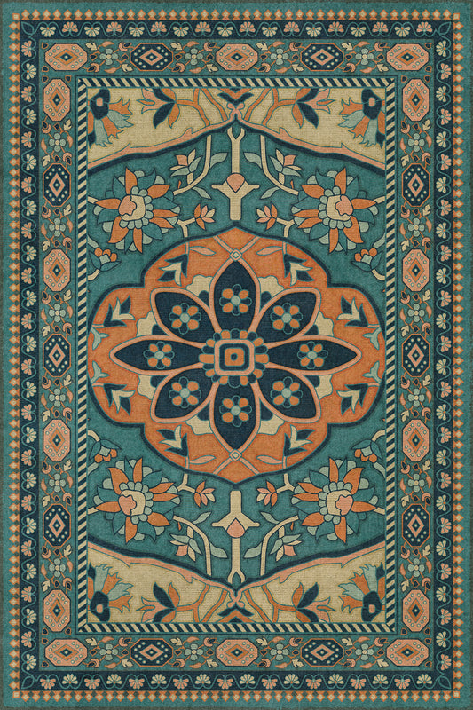 Vintage Vinyl Rug - Farahan - Ziba