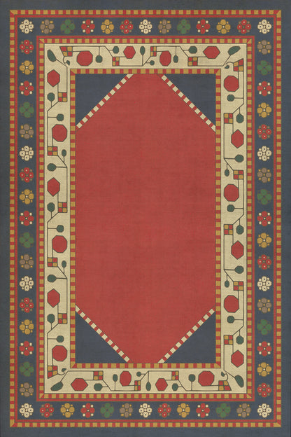 Vintage Vinyl Rug - Lombalo - Ashkar