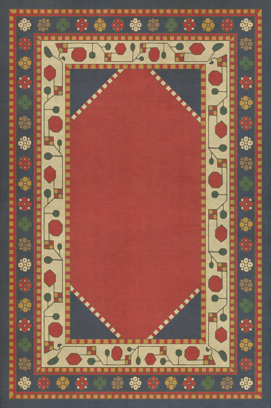 Vintage Vinyl Rug - Lombalo - Ashkar