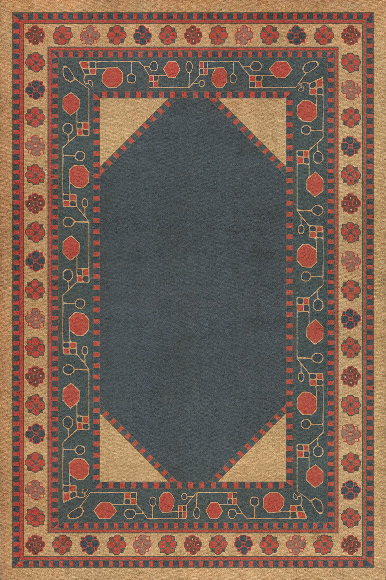 Vintage Vinyl Rug - Lombalo - Kohar