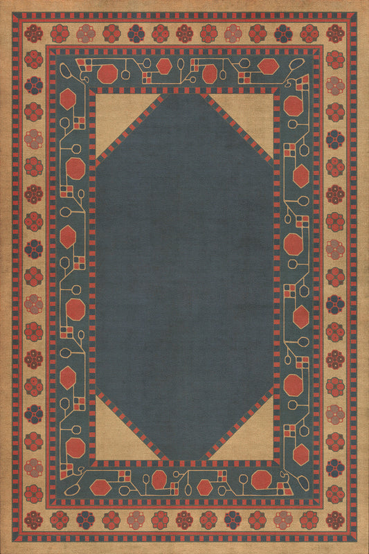 Vintage Vinyl Rug - Lombalo - Kohar