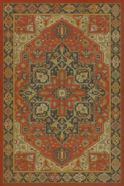 Vintage Vinyl Rug - Camelot - Battle of Camlann