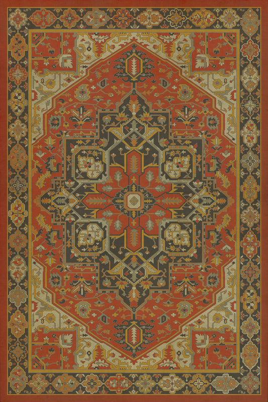 Vintage Vinyl Rug - Camelot - Battle of Camlann