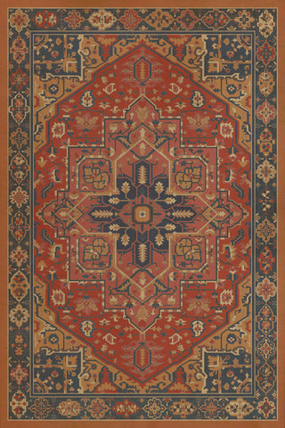 Vintage Vinyl Rug - Camelot - King Arthur