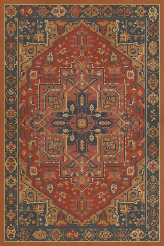 Vintage Vinyl Rug - Camelot - King Arthur