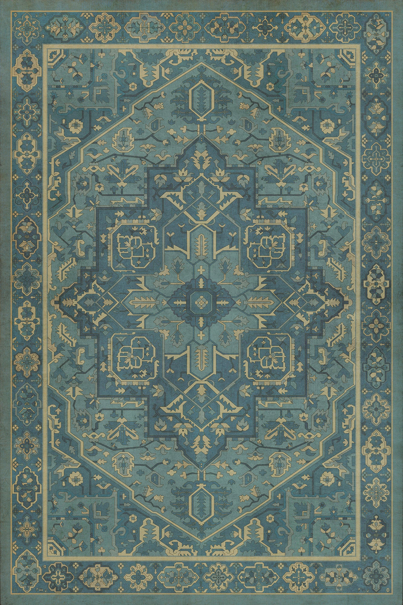 Vintage Vinyl Rug - Camelot - Gwydion