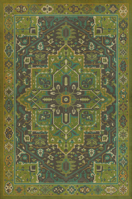 Vintage Vinyl Rug - Camelot - The Green Knight