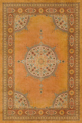 Vintage Vinyl Rug - Tabriz - Zurvan