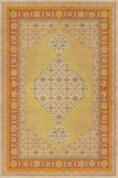 Vintage Vinyl Rug - Agra - Bishan