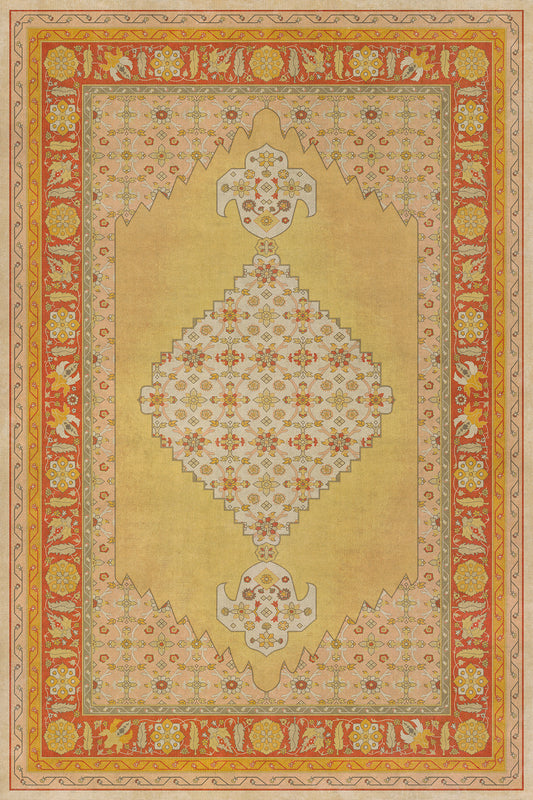 Vintage Vinyl Rug - Agra - Bishan