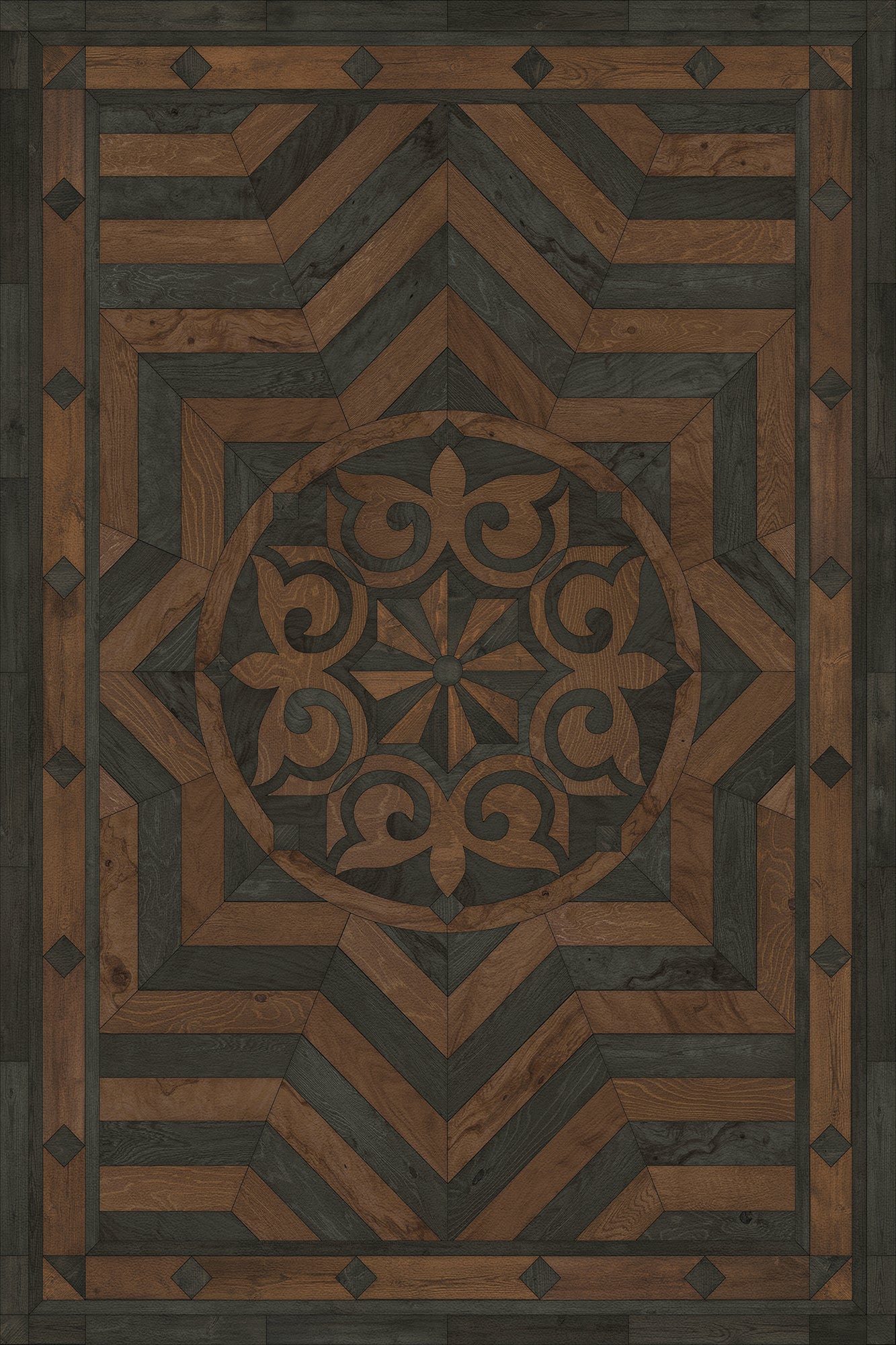 Vintage Vinyl Rug - Caledonian - Foundation of Refinement