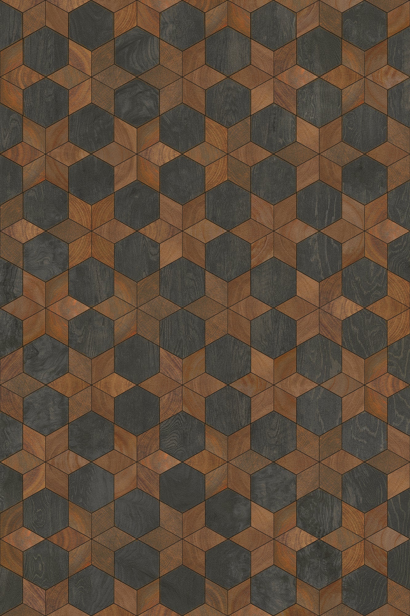 Vintage Vinyl Rug - Illuminated - Dark Star