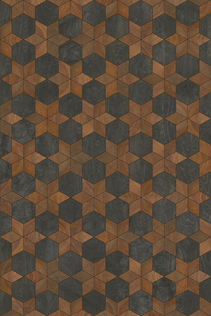 Vintage Vinyl Rug - Illuminated - Dark Star