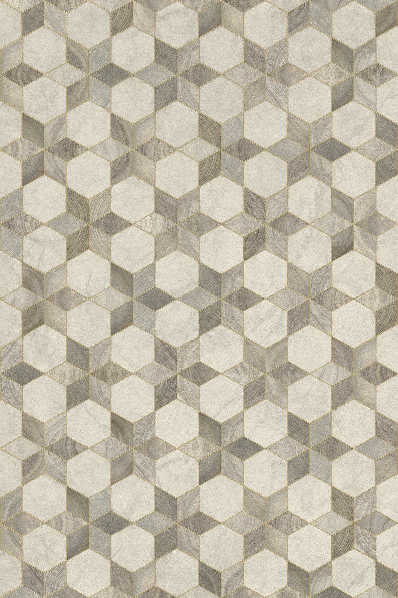 Vintage Vinyl Rug - Illuminated - Starlight