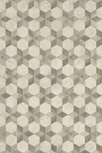 Vintage Vinyl Rug - Illuminated - Starlight
