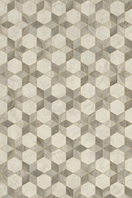 Vintage Vinyl Rug - Illuminated - Starlight