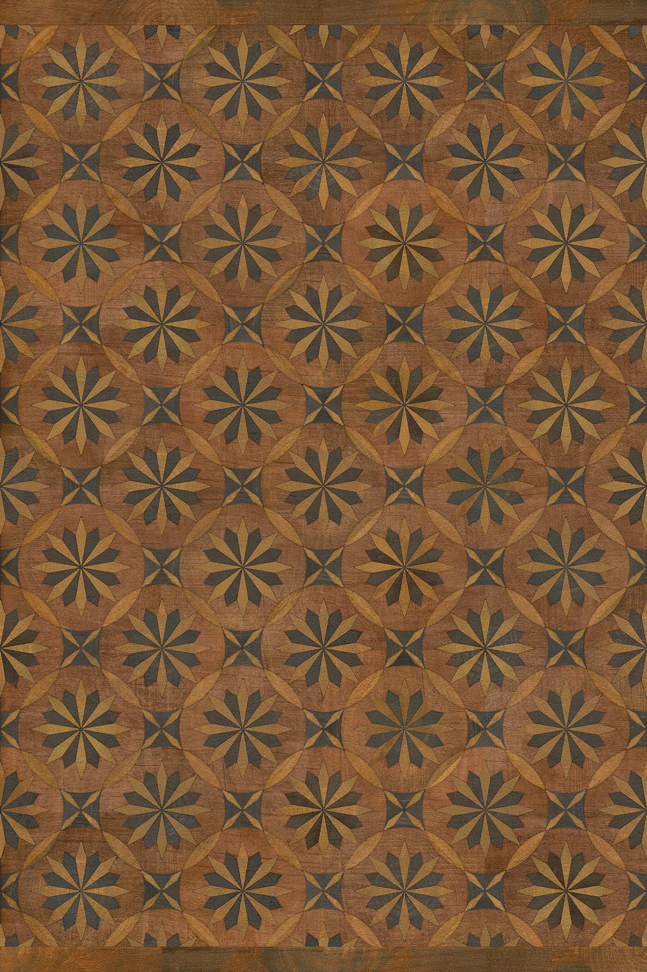 Vintage Vinyl Rug - Roycrofter - Time and Chance