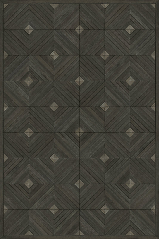 Vintage Vinyl Rug - School of Thought - A Product of the Master Mind