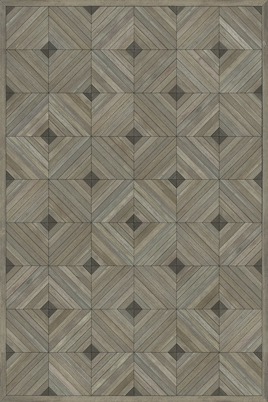 Vintage Vinyl Rug - School of Thought - Bright Idea