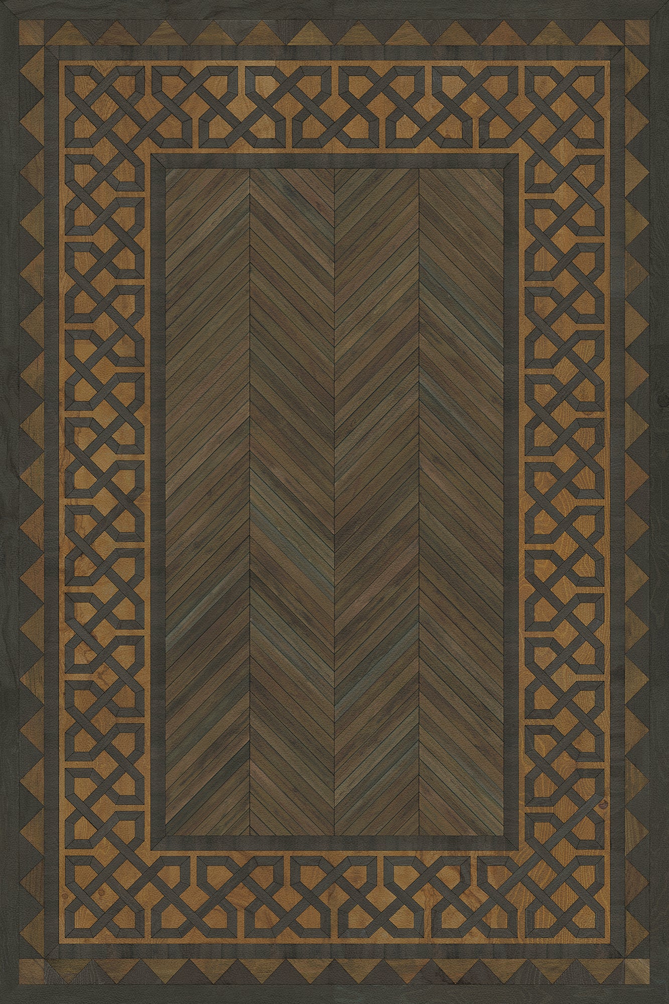 Vintage Vinyl Rug - University - Harvard