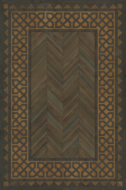 Vintage Vinyl Rug - University - Harvard