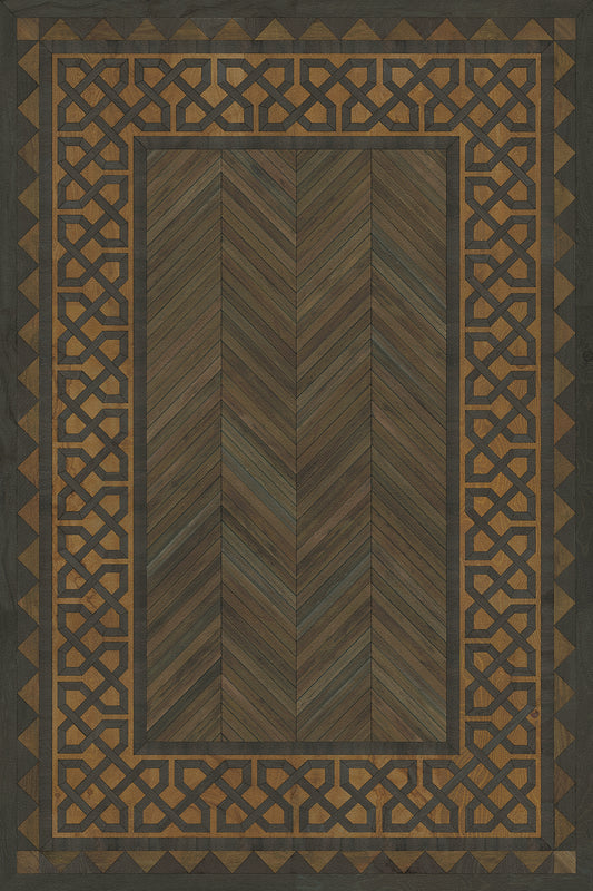 Vintage Vinyl Rug - University - Harvard