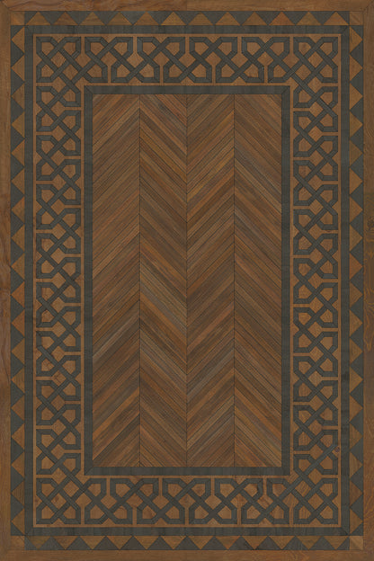 Vintage Vinyl Rug - University - Oxford