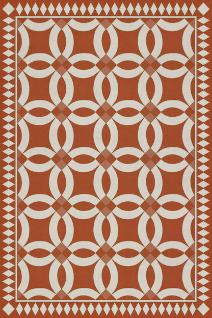 Vintage Vinyl Rug - Wedding Ring - Hester