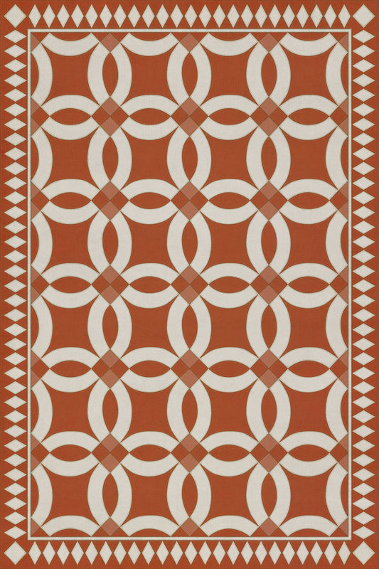 Vintage Vinyl Rug - Wedding Ring - Hester