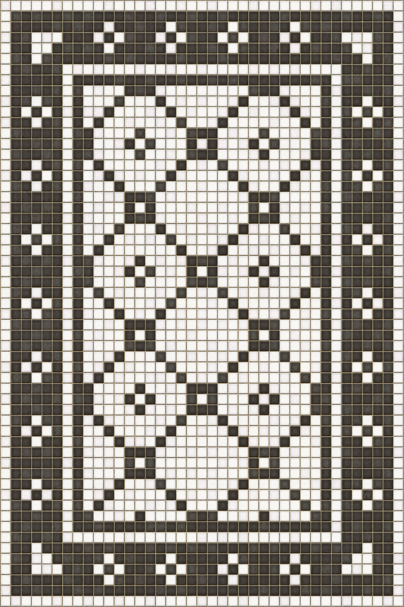 Vintage Vinyl Rug - Mosaic A - Allerton Avenue