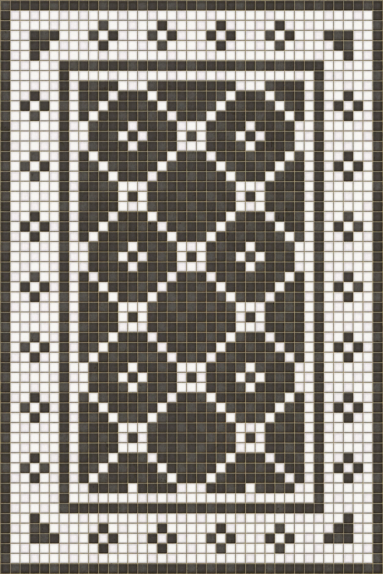 Vintage Vinyl Rug - Mosaic A - Elmhurst Avenue