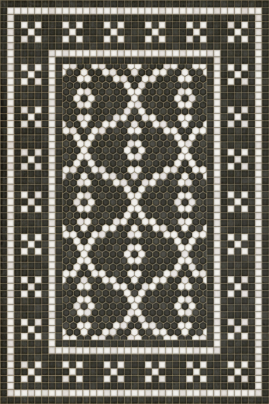 Vintage Vinyl Rug - Mosaic F - Kingsbridge Road