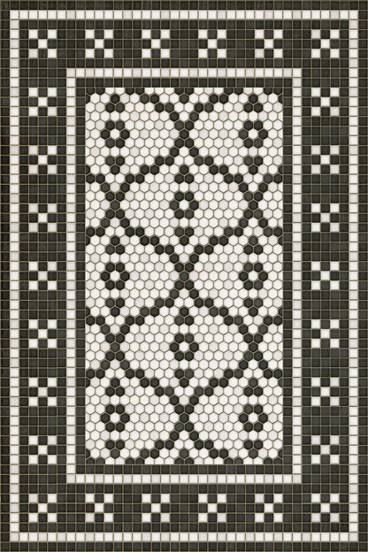 Vintage Vinyl Rug - Mosaic F - Pelham Bay Park