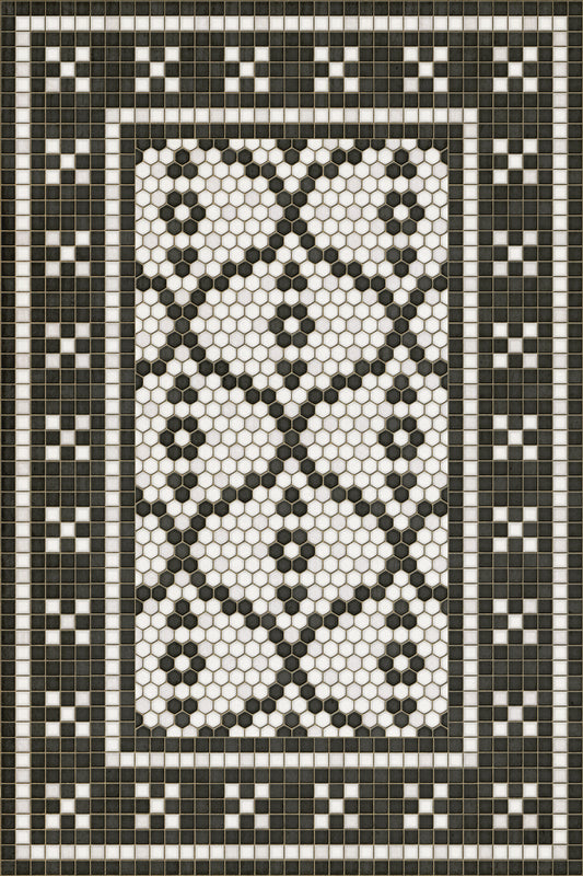 Vintage Vinyl Rug - Mosaic F - Pelham Bay Park