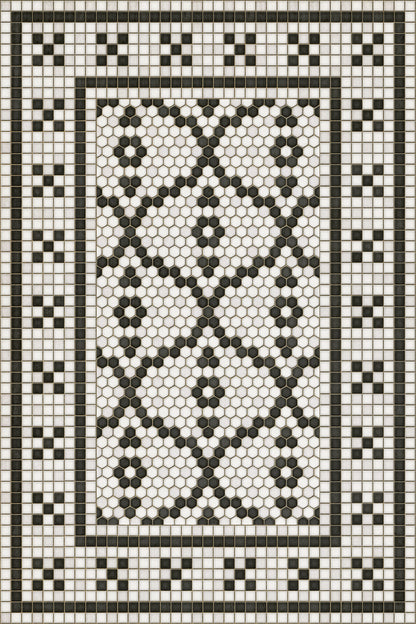 Vintage Vinyl Rug - Mosaic F - Queensboro Plaza