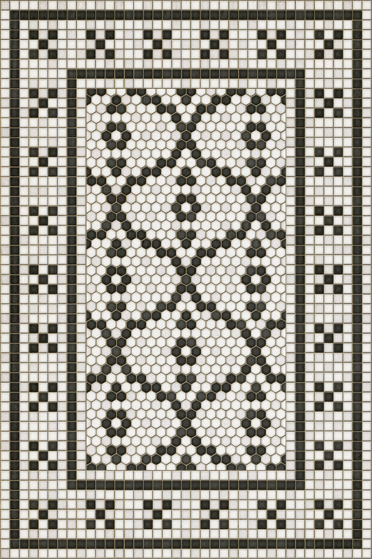 Vintage Vinyl Rug - Mosaic F - Queensboro Plaza