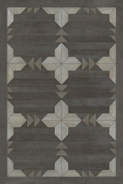 Vintage Vinyl Rug - Carpathian - Czech Republic