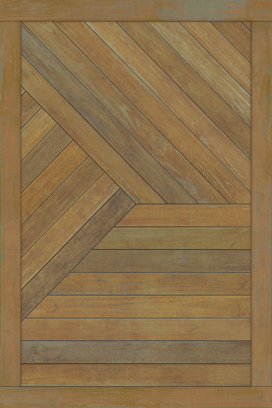 Vintage Vinyl Rug - Mount Zeppelin - Through a Forest Wilderness