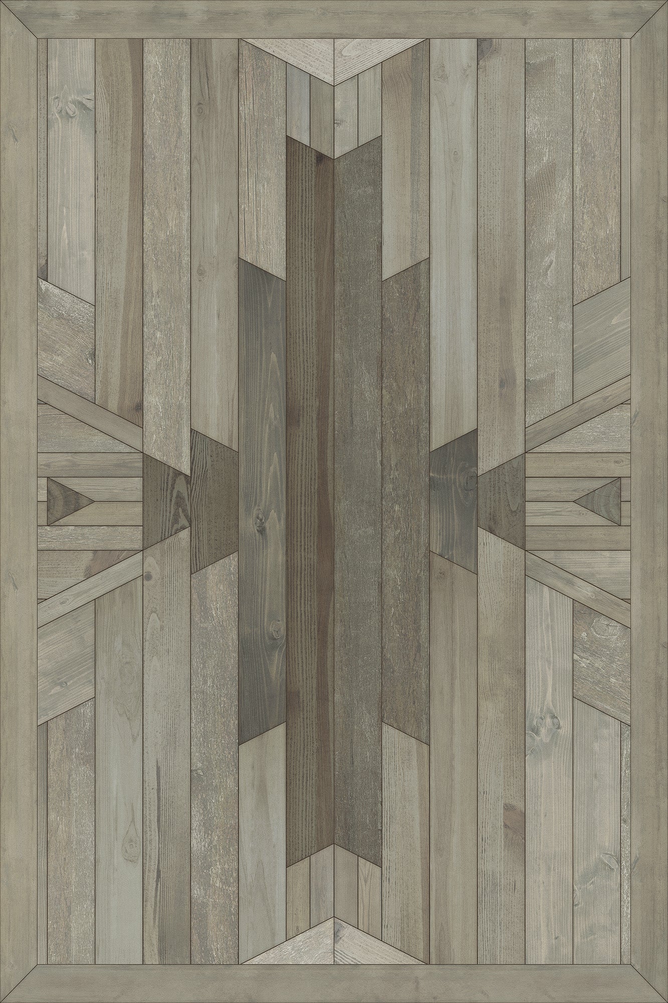 Vintage Vinyl Rug - Native - Of the Moon and Stars