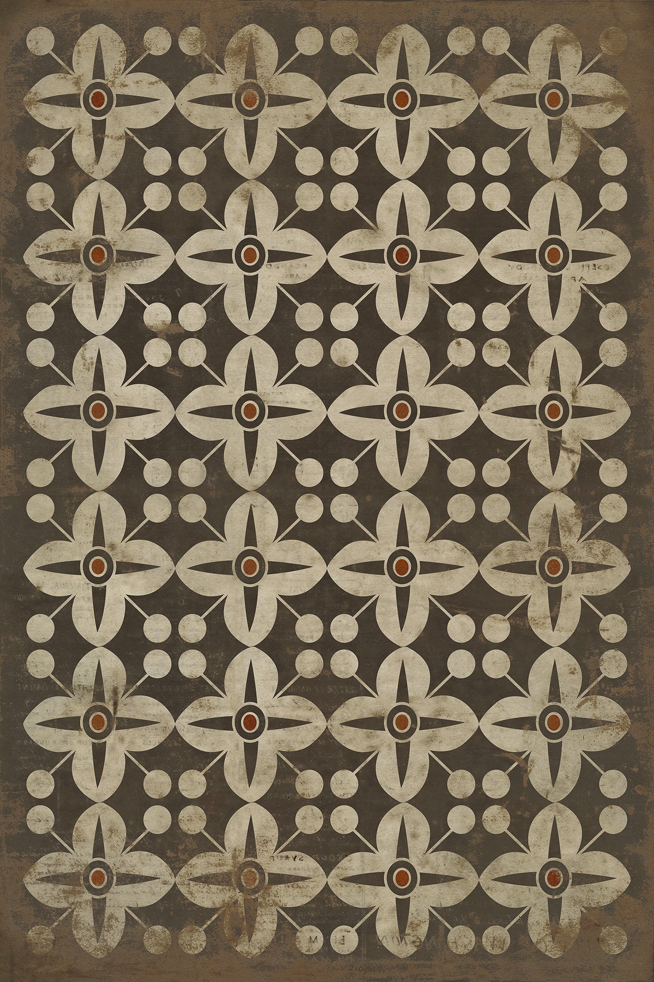 Vintage Vinyl Rug - Pattern 3 - Oz