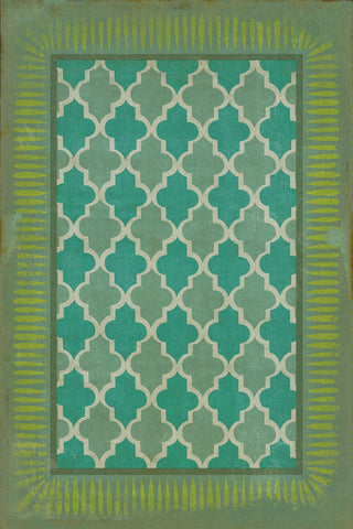 Vintage Vinyl Rug - Pattern 10 - Aladdin