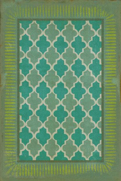 Vintage Vinyl Rug - Pattern 10 - Aladdin