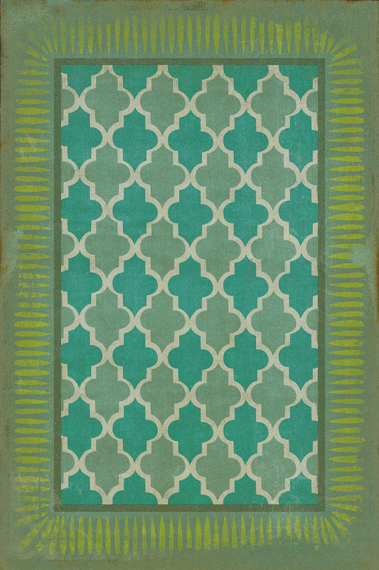 Vintage Vinyl Rug - Pattern 10 - Aladdin