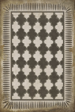 Vintage Vinyl Rug - Pattern 10 - Open Sesame