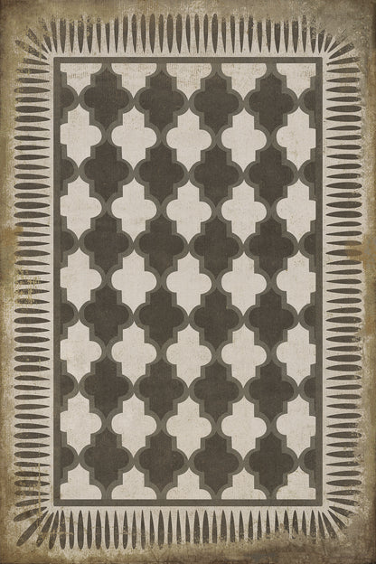 Vintage Vinyl Rug - Pattern 10 - Open Sesame