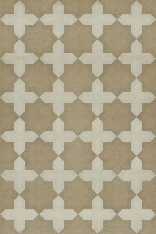 Vintage Vinyl Rug - Pattern 23 - Disciple