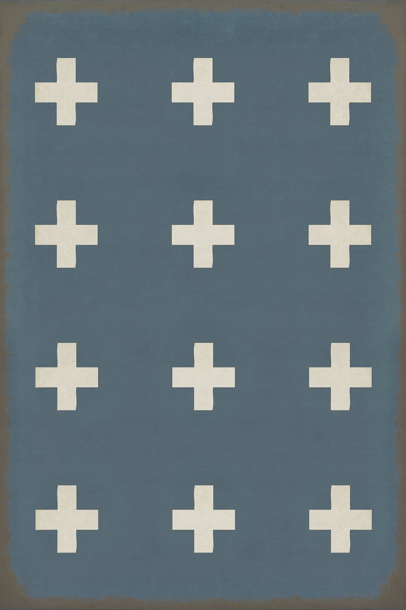 Vintage Vinyl Rug - Pattern 24 - Greece