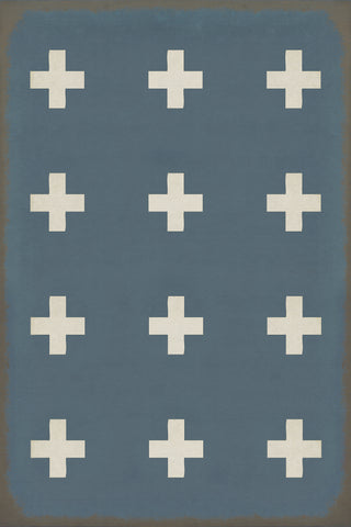 Vintage Vinyl Rug - Pattern 24 - Greece