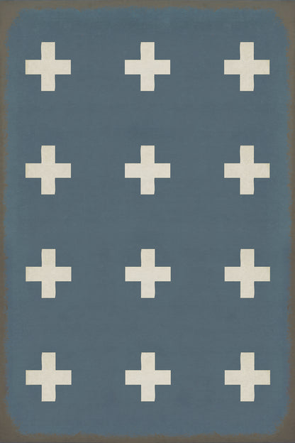 Vintage Vinyl Rug - Pattern 24 - Greece
