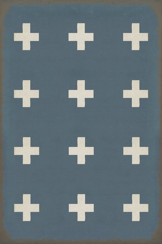 Vintage Vinyl Rug - Pattern 24 - Greece